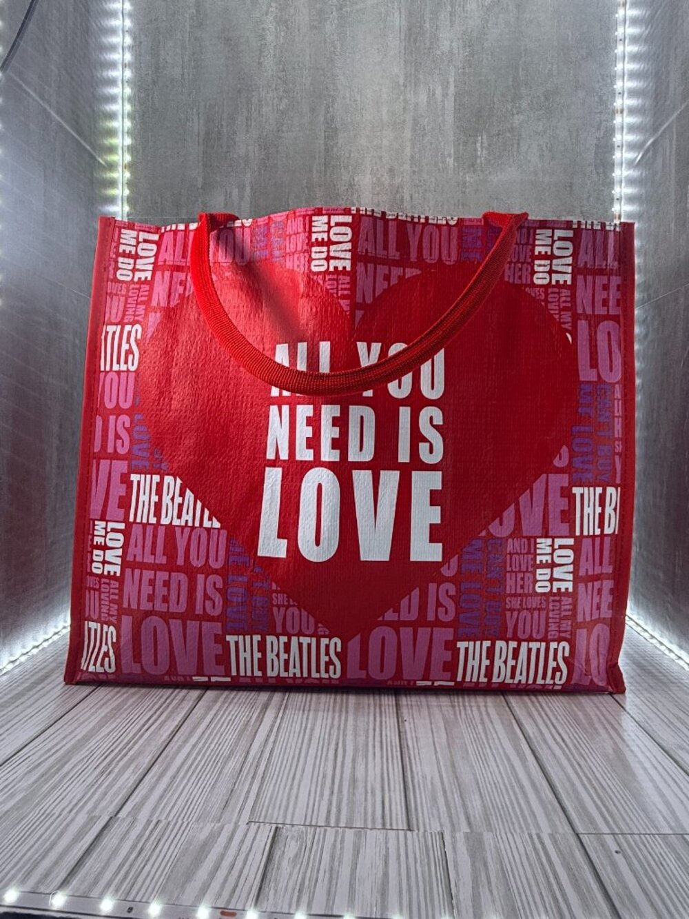 The Beatles All You Need Is Love Reusable Tote Bag Licensed Apple Corps Ltd 2010
